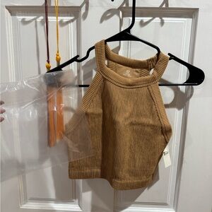 Aerie Tan Ribbed Top